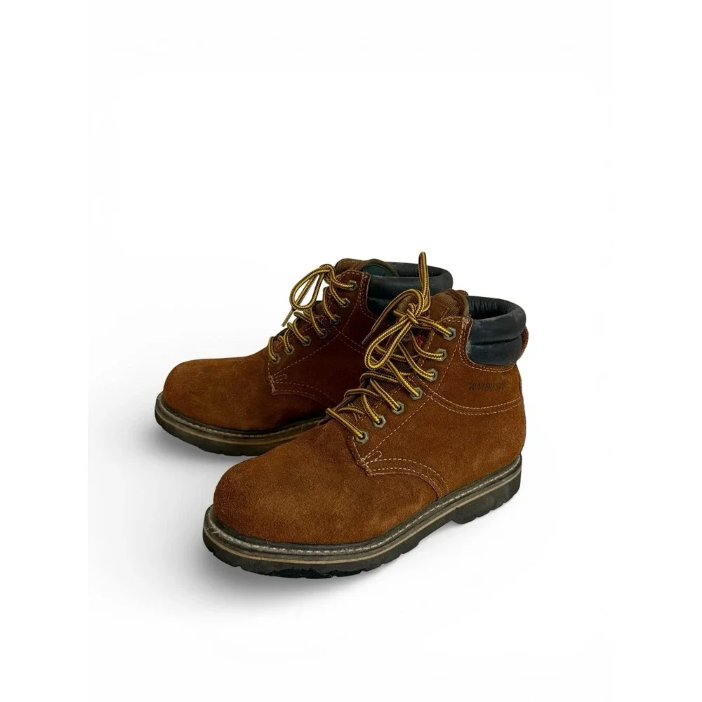 Brahma Brown Suede Work Boots Men's 6.5 Rugged Utility Outdoor Workwear Heritage
